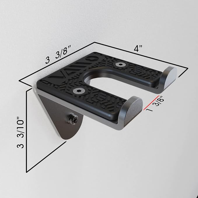 VAIIO Single Olympic Barbell Hanger, Garage Gym Bar Wall Rack, Vertical Barbell - Image 4