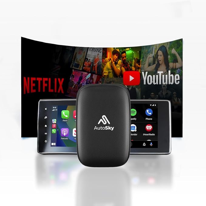 AutoSky Wireless CarPlay and Android Auto AI Box Lite by AutoSky