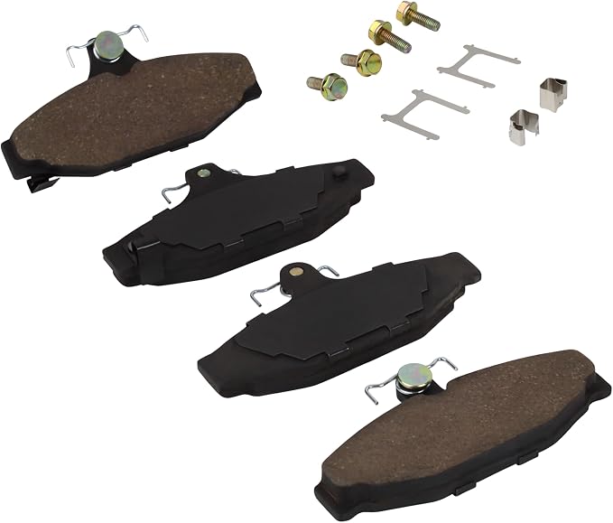 Premium Semi-Metallic Rear Brake Pads Compatible - Image 2