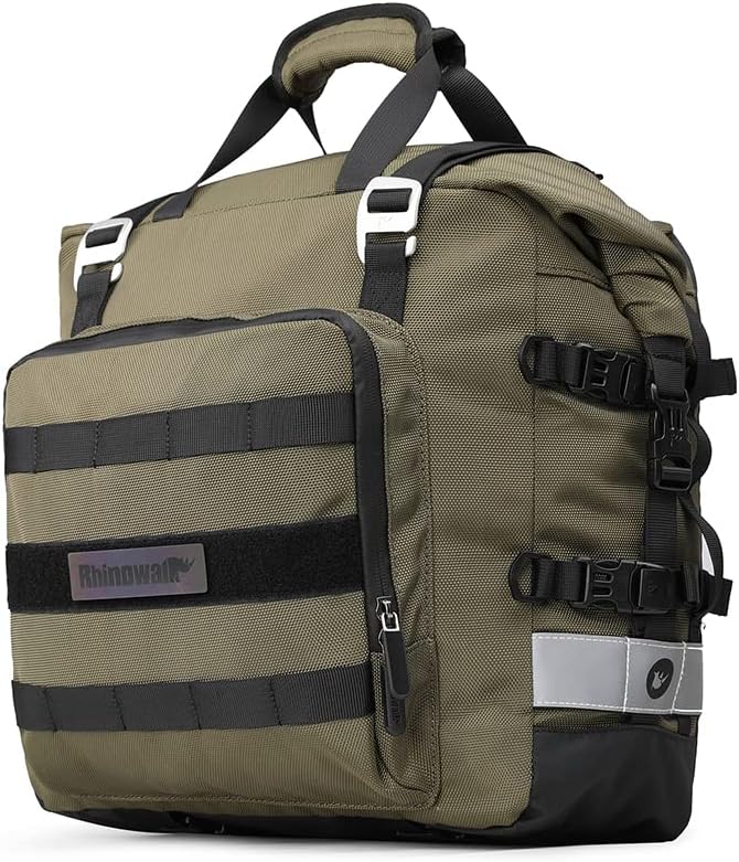 Rhinowalk Motorcycle Saddlebag Waterproof Motor Luggage Pack Quick Release - Image 6