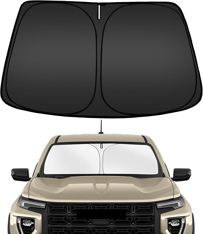 ARISMOTOR Windshield Sun Shade for GMC Canyon 2023-2025, Custom Fit Foldable by ARISMOTOR