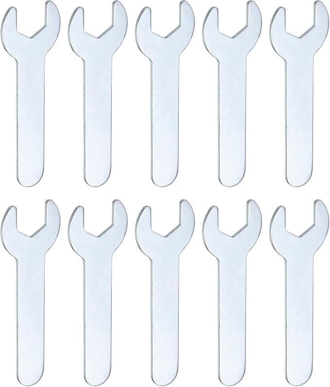 HARFINGTON 10pcs Small Wrench Open End Wrench 12x70x1.5mm Metric U-Shaped by HARFINGTON