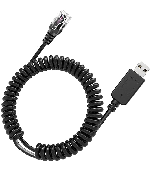 Radar Detector Cable with USB to RJ11 Plug, Power Cable by Plozoe