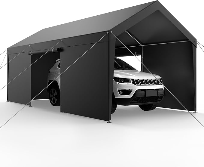 VEVOR 12x20 FT Heavy Duty Carport, Portable Car Canopy - Image 10
