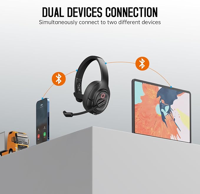 EKSA [Upgrated Trucker Bluetooth Headset - Image 5
