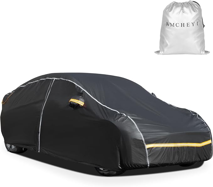 Car Cover Waterproof All Weather, 6 Layers Car Covers by FOCUSONCARPROTECTION