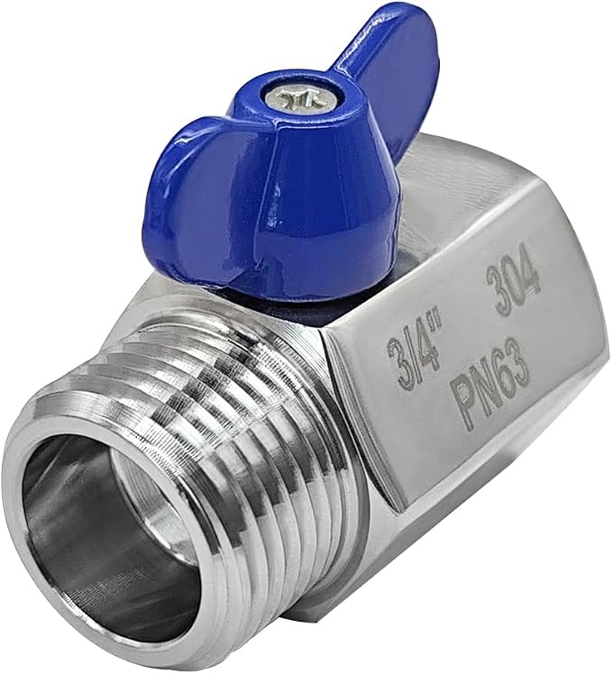 beduan Stainless Steel 3/4 Shut Off Valve GHT Threaded Garden Hose Heavy Duty by Beduan