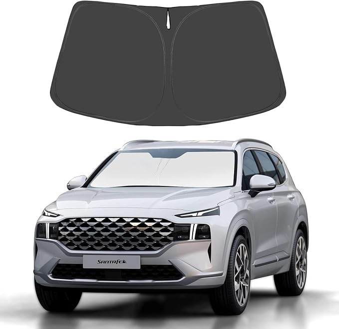 Proadsy for Hyundai Santa Fe 2019-2025 Windshield Sun Shade 4-Layer Foldable by Proadsy