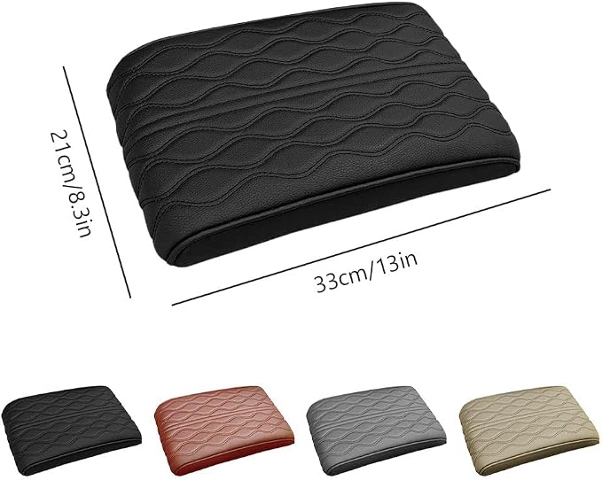 2025 Upgrade Universal Style Memory Cotton Car Armrest Box Pad, New Leather Car - Image 9