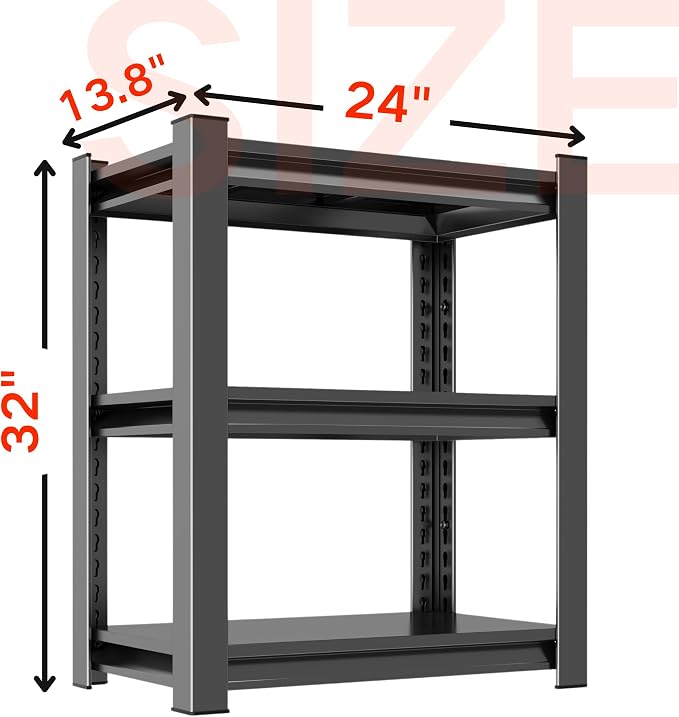 Garage Shelving Unit, 1200 lbs Load Capacity, Storage Shelves, Sturdy Steel - Image 3