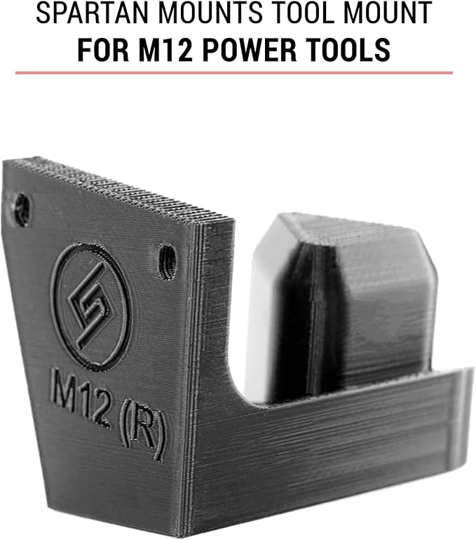 Spartan Mounts for Milwaukee M12 Tool Right | Wall Display Hook Holder | Power - Image 2