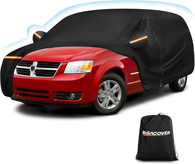 Car Cover for 1984-2020 Dodge Grand Caravan, Chrysler Grand Voyager, by BIGACOVER