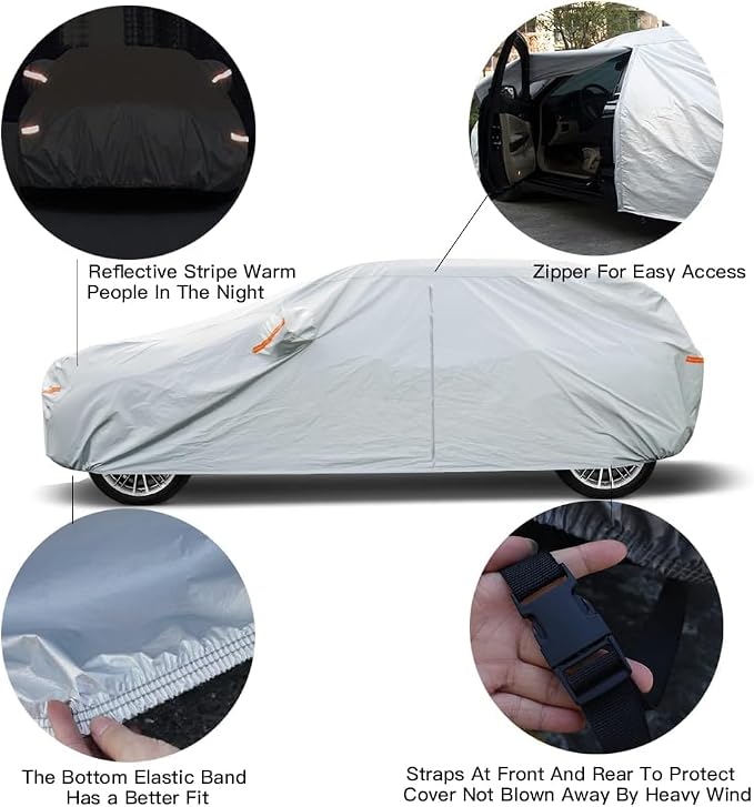 Kayme 6 Layers SUV Car Cover Custom Fit - Image 3