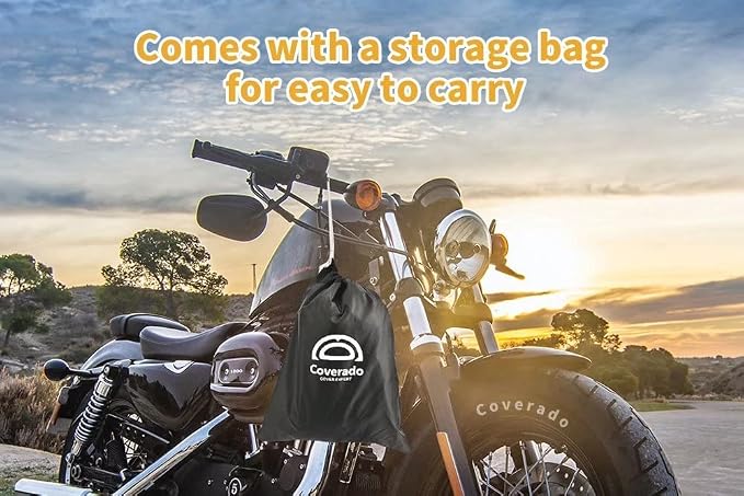 Motorcycle Cover Waterproof Outdoor 104 inches Length All Season Universal - Image 7