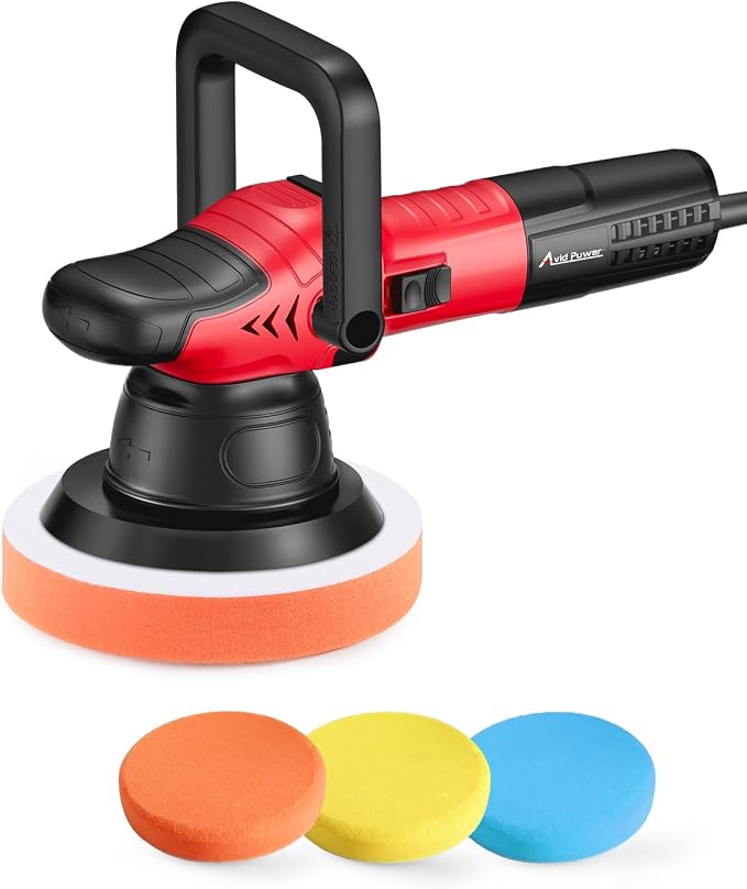 AVID POWER Dual Action Car Buffer Polisher, 6 Inch Orbital Polisher by AvidPower
