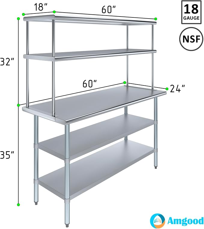 Amgood Stainless Steel Work Table - Image 3