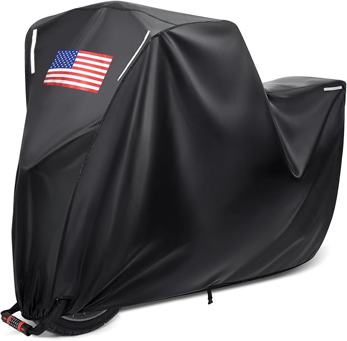 Benlari Motorcycle Cover Waterproof Outdoor, Heavy Duty Motorcycle Cover by Benlari