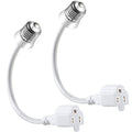 Feekoon 2 Pack 3 Outlet Light Socket Adapter, Convert E26/E27 Bulb Socket to 3 by FEEKOON