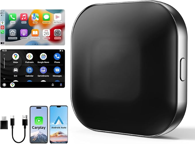 Leadtree 2 in 1 CarPlay Dongle, Convert Wired to Wireless, Wireless CarPlay by Leadtree
