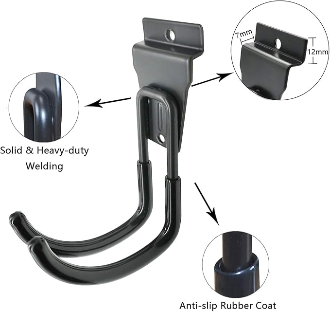 Slatwall Hooks, Garage Slatwall Accessories, 14 Pack Utility Hooks - Image 3