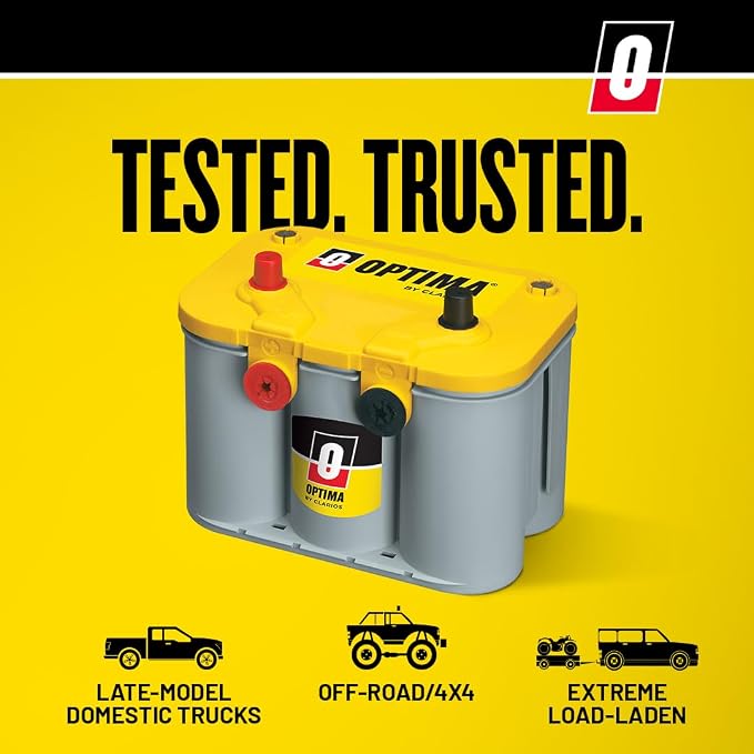 OPTIMA Batteries High Performance D34/78 YellowTop Dual Purpose Sealed AGM Car - Image 5
