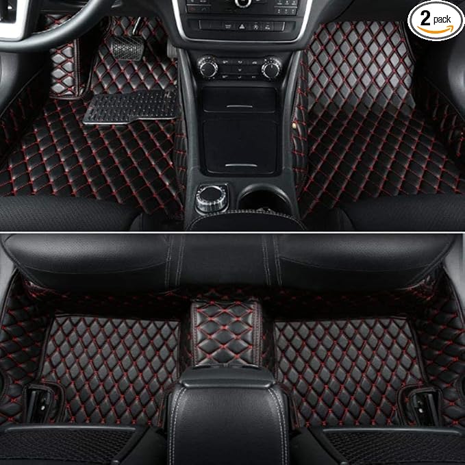 Custom All-Weather Protection Luxury Leather Floor Mats by JTXWANG