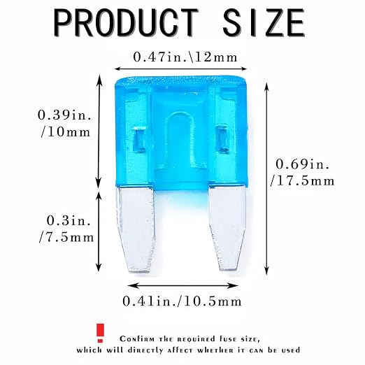 100 Pack Auto Fuses 15 AMP APM/ATM 32V Mini Blade Style Fuses 15A Short Circuit - Image 2