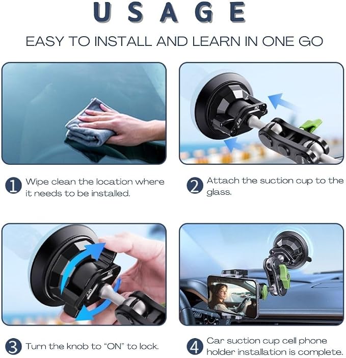 Suction Cup Phone Mount, Ultra-Stable Phone Holder - Image 6