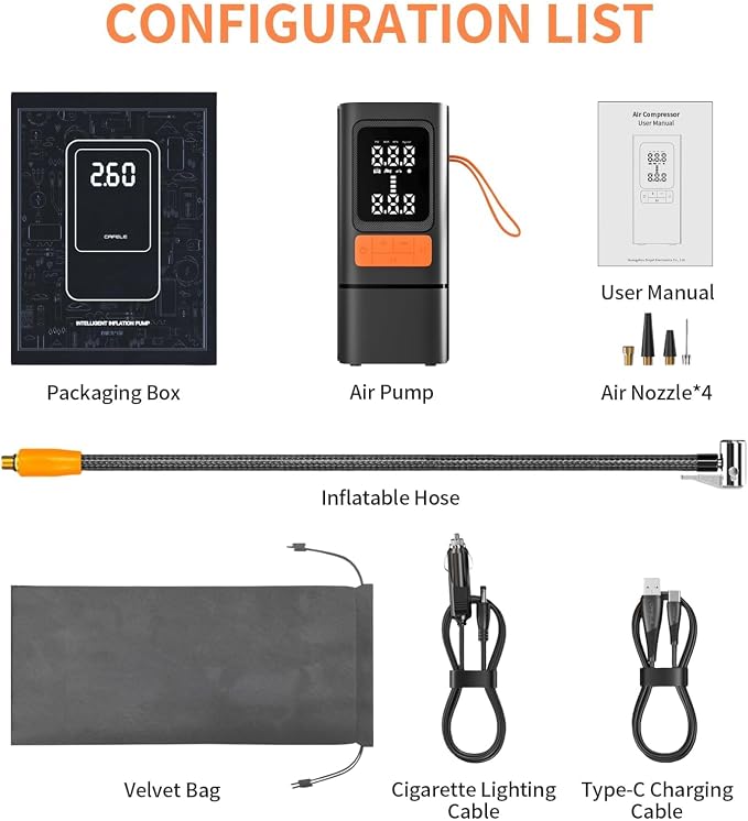 Tire Inflator, 150PSI Portable Air Compressor - Image 8