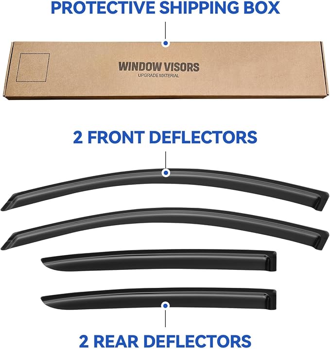 Window Visors Rain Guards Shield - Image 5