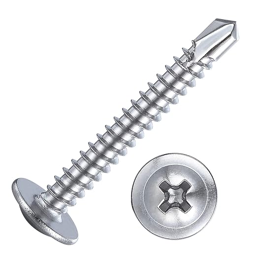 Wensilon（200pcs）#8×1”for Sheet Metal Self-Tapping Screws 410 Stainless Steel - Image 8