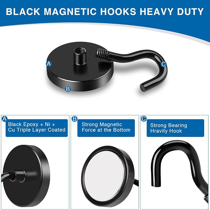 LOVIMAG Magnet Hooks for Cruise Cabin, 80lbs Cruise Door Magnets - Image 5