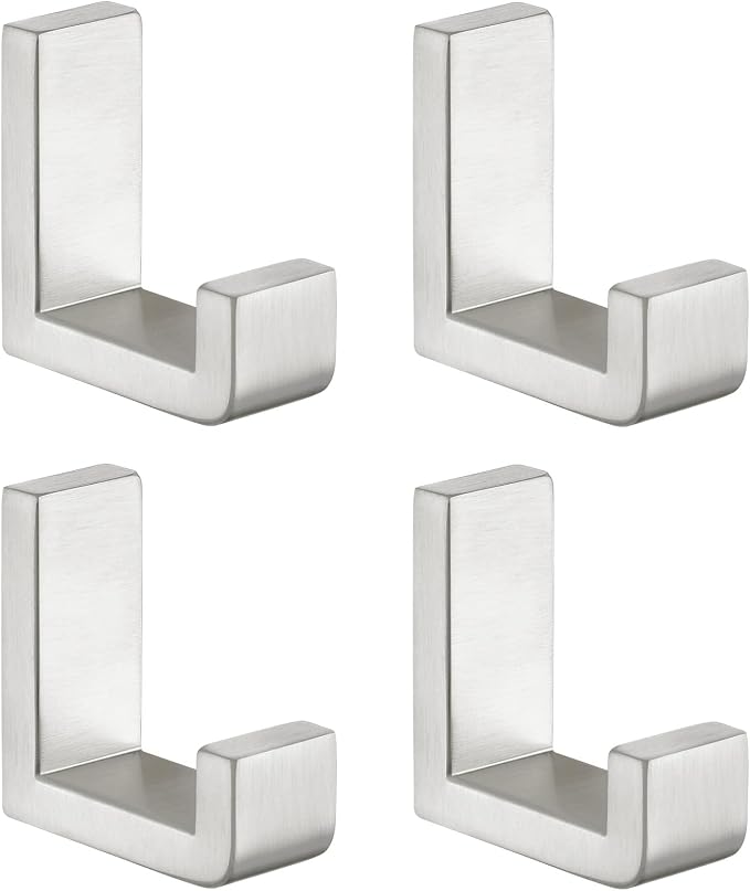 Angle Simple Towel Hooks for Bathroom, SUS 304 Stainless Steel Robe Coat Hooks by AngleSimple