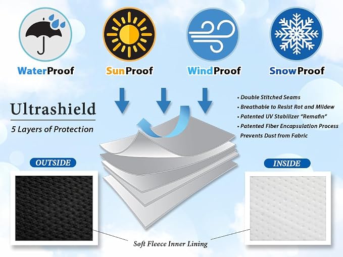 CarsCover Custom Fits for Dodge Challenger Car Cover 5 Layer Ultrashield - Image 8