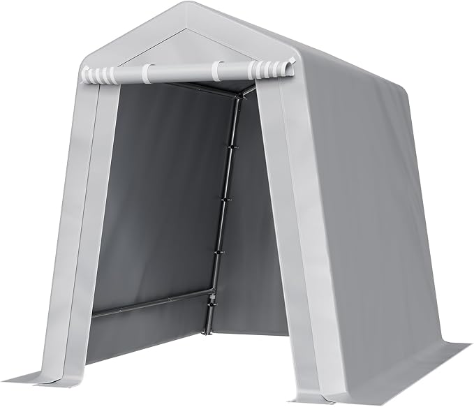 VEVOR 6x8x7 FT Portable Outdoor Storage Shed, Heavy-Duty Waterproof Shelter - Image 12