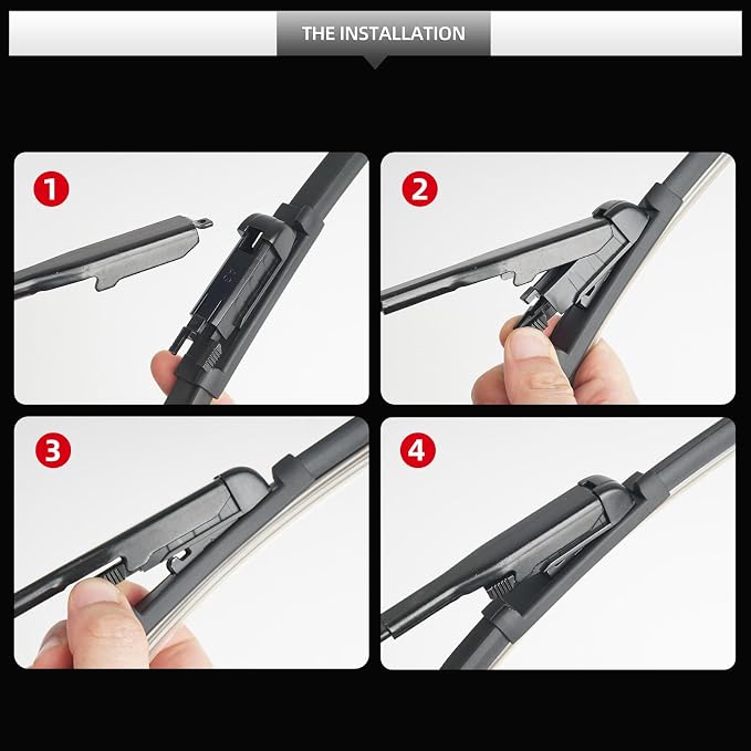 Replacement for BMW X1 2009-2015 Windshield Wiper Blades, 3 Pieces of Car Front - Image 5