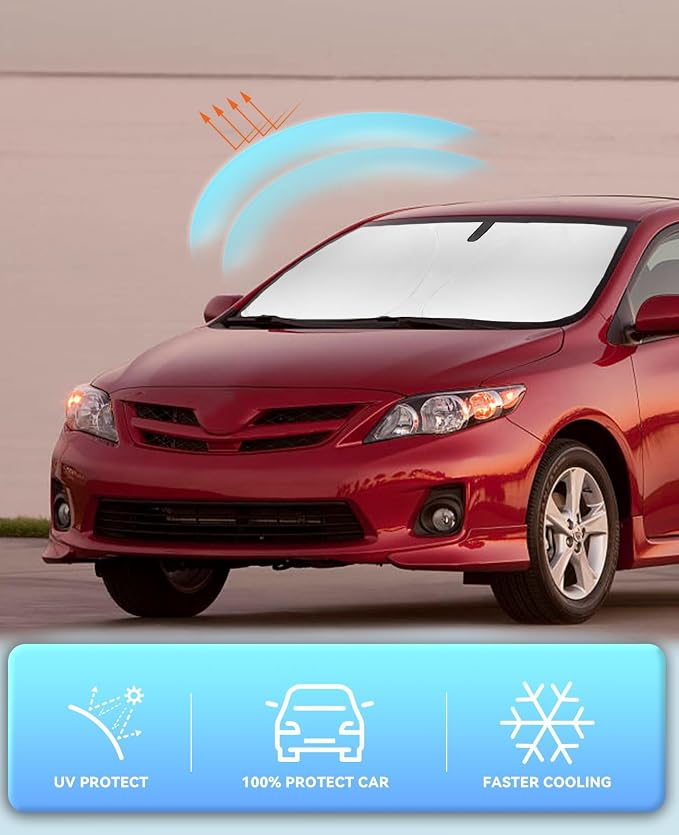 Sun Shade for Toyota Corolla Windshield Sunshades Cover Custom Fit 2009-2013 - Image 5