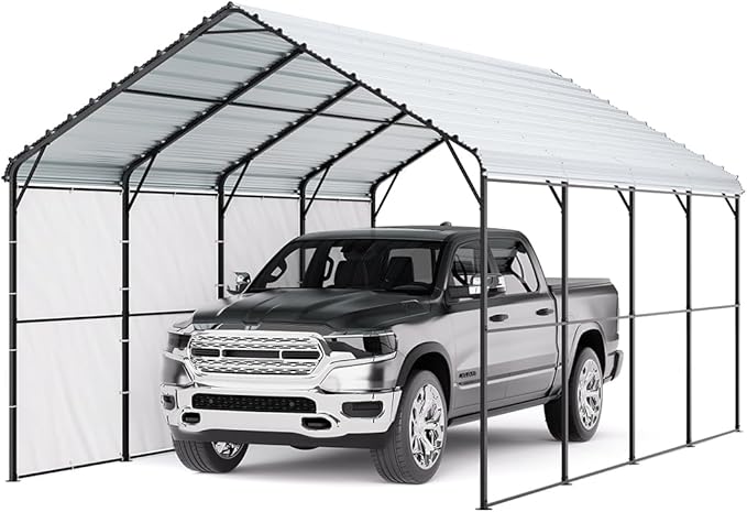 VEVOR Heavy Duty Metal Carport, Car Tent Garage Shade by VEVOR