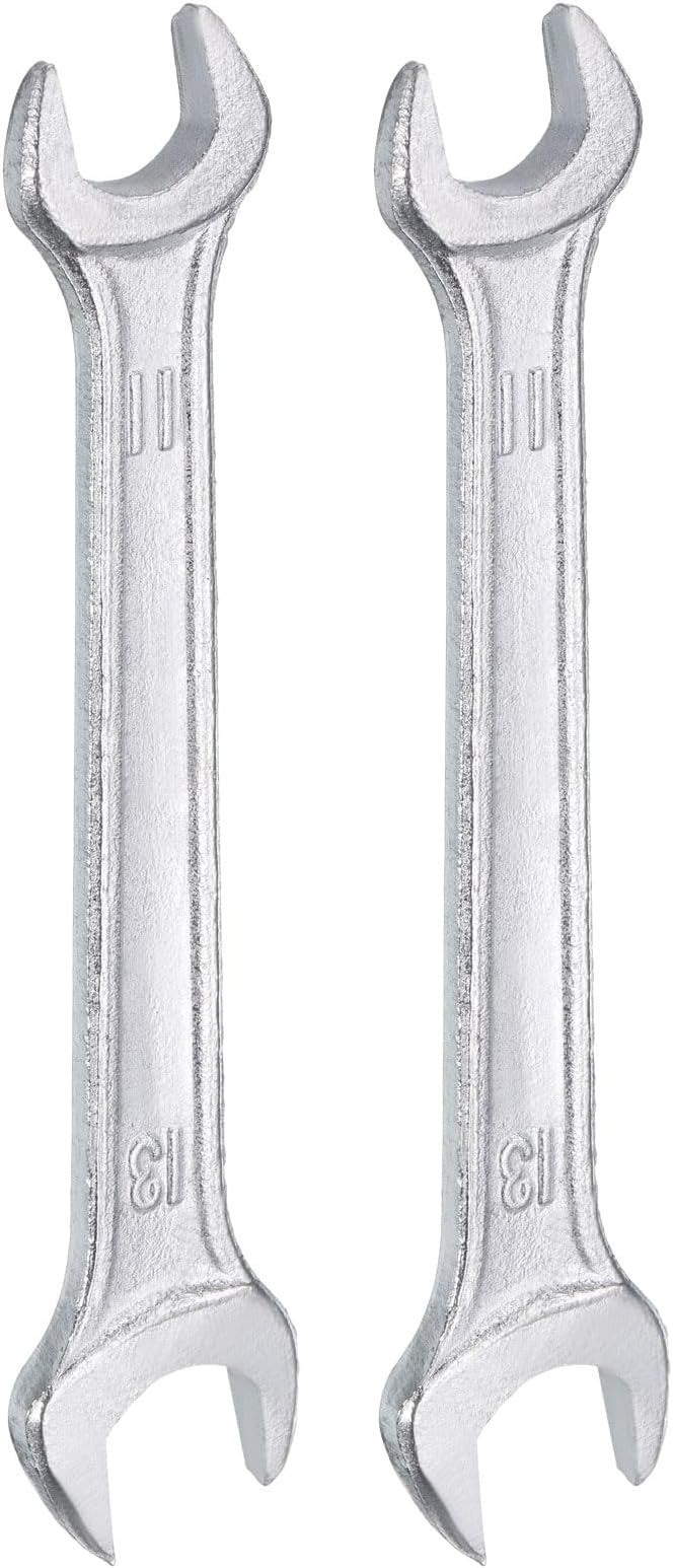 HARFINGTON 2pcs Double Open End Wrench 11mm x 13mm Metric 15 Degree Offset by HARFINGTON