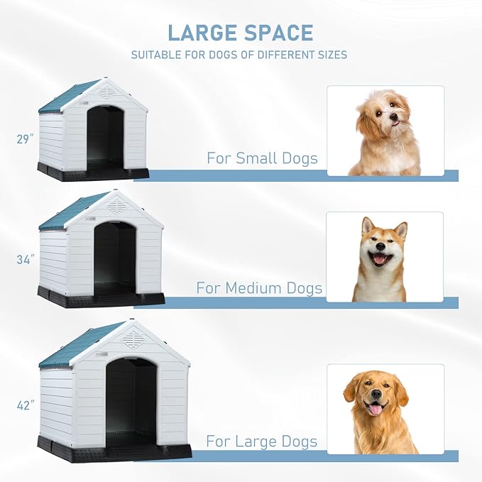 LEMBERI Durable Waterproof Plastic Dog House - Image 5