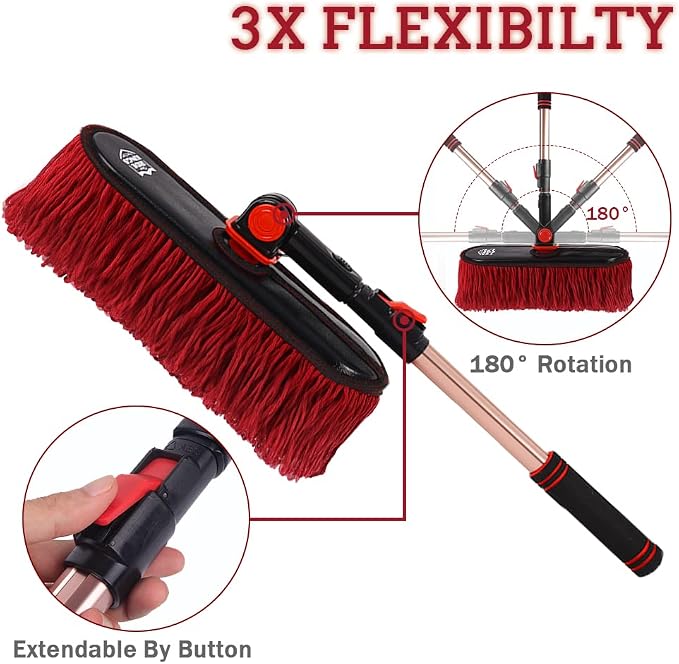 Car Duster Exterior Scratch Free, Car Dusters Extendable Handle Cleaning - Image 3