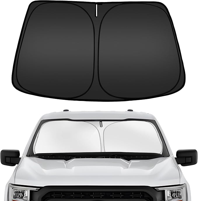 ARISMOTOR Windshield Sun Shade for Ford F-150 F150 2021-2025, Custom Fit by ARISMOTOR