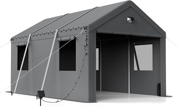 10x16 Carport Canopy, Heavy Duty Car Port, Portable Car Ports Garage by BENASS