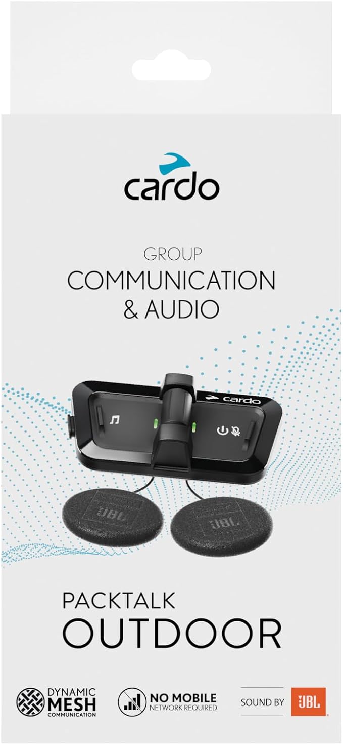 Cardo PACKTALK Outdoor Helmet Communication System, Snowboard and Cycling - Image 2
