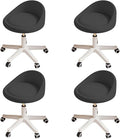 Rolling Stool Set of 4 Rolling Hydraulic Salon Stool by Walktory