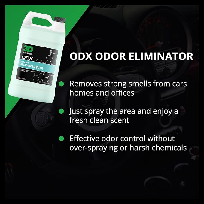 3D ODX - Automotive Odor Eliminator - Deodorizes Pet, & Other Linger Odors - - Image 4