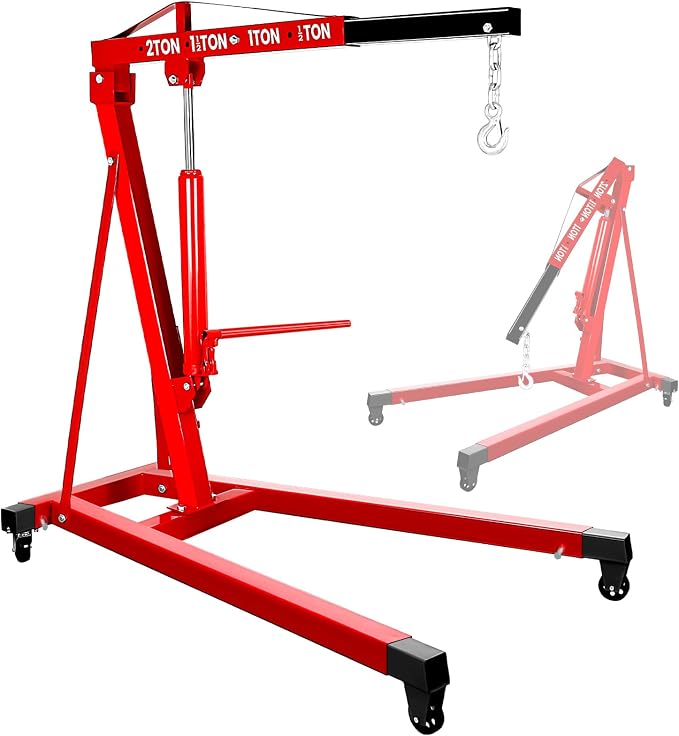 2 Ton Engine Hoist, Carbon Steel Cherry Picker Engine Hoist by esafio