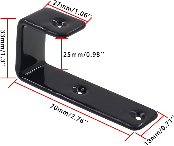 Bunk Bed Ladder Hooks Brackets, Iron Bed Ladder Hook, PVC Coated Angled Ladder - Image 2