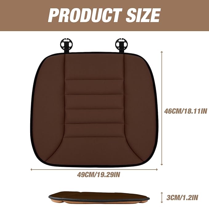 MYFAMIREA Car Seat Cushion Pad 1.2" Thick Comfort Protector - Image 7