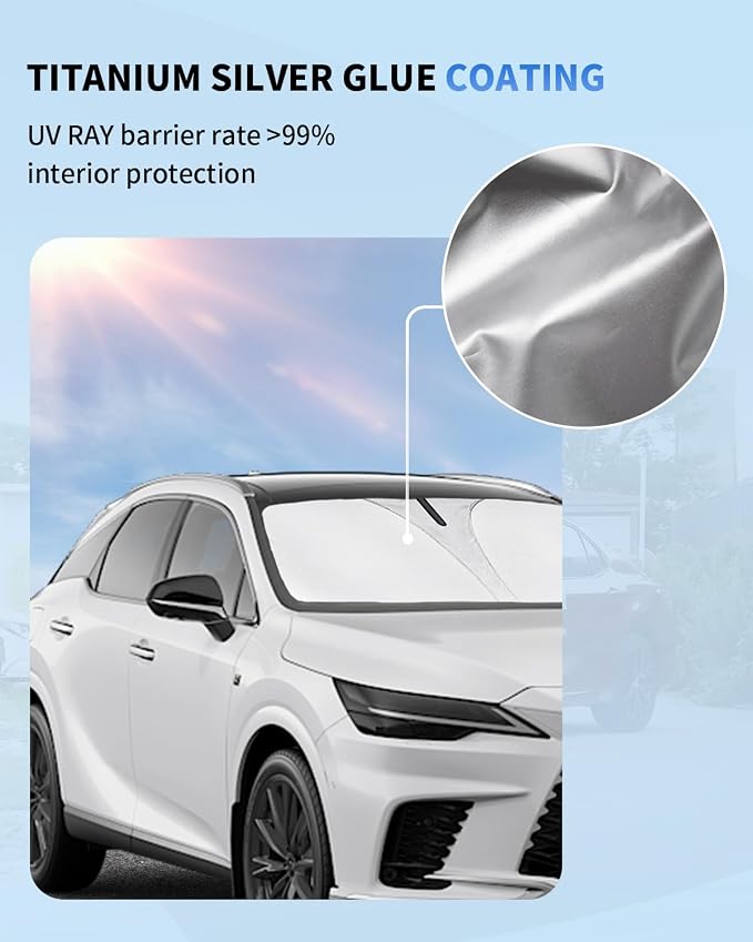 Sun Shade for RX350 Windshield Sunshade Front Window Shield Custom Fit for - Image 3